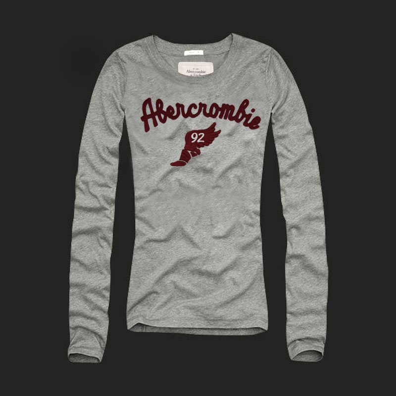 Abercrombie Fitch Mujeres De Cuello Redondo Largo Remera AF8120